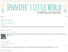 Tablet Screenshot of jenniferslittleworld.com